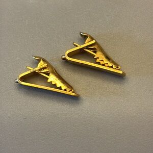 Vintage Gold Tone Men's Tie Clips!!